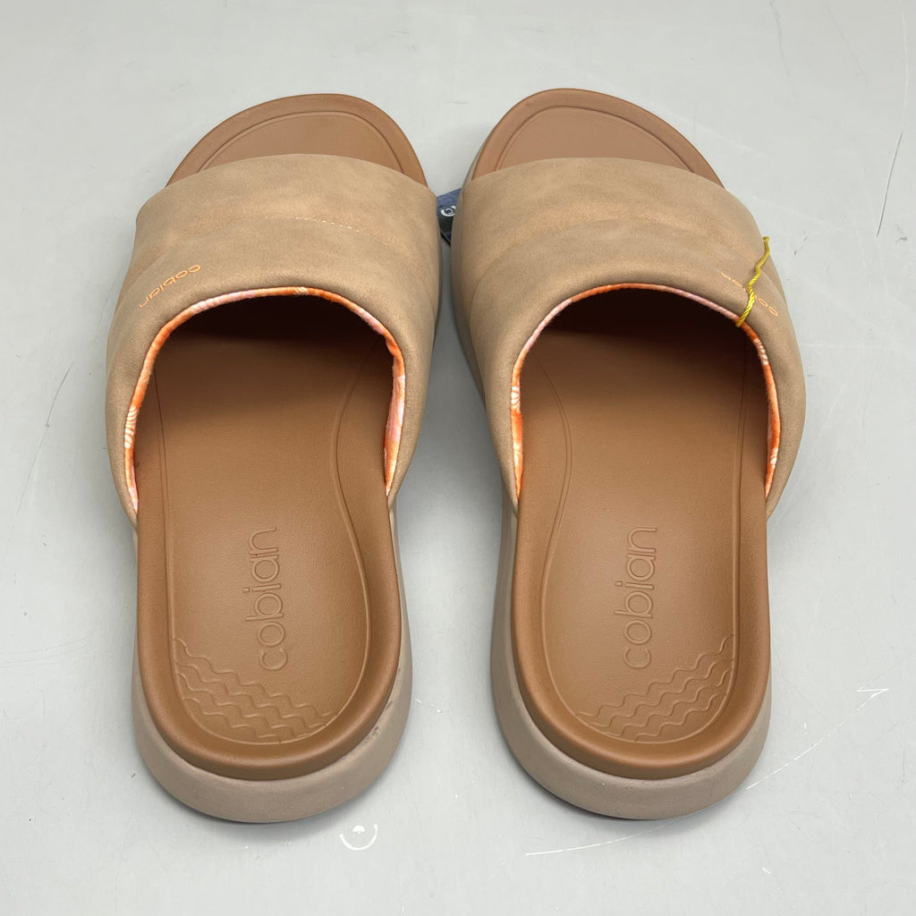 COBIAN Tolula Slide Enhanced Cushion Suede Strap Women's Sz 10 Tan TOL24-230-10