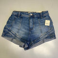 FREE PEOPLE CRVY Mona High-Rise Shorts  Women's Sz 31 Power Trip Blue 89248835