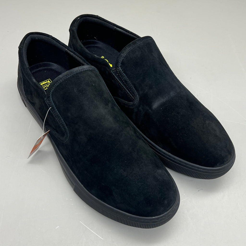 PROPET Kip Suede Slip-On Durocloud Foam Footbed Men's Sz 11.5 M(D) Black MCX074S