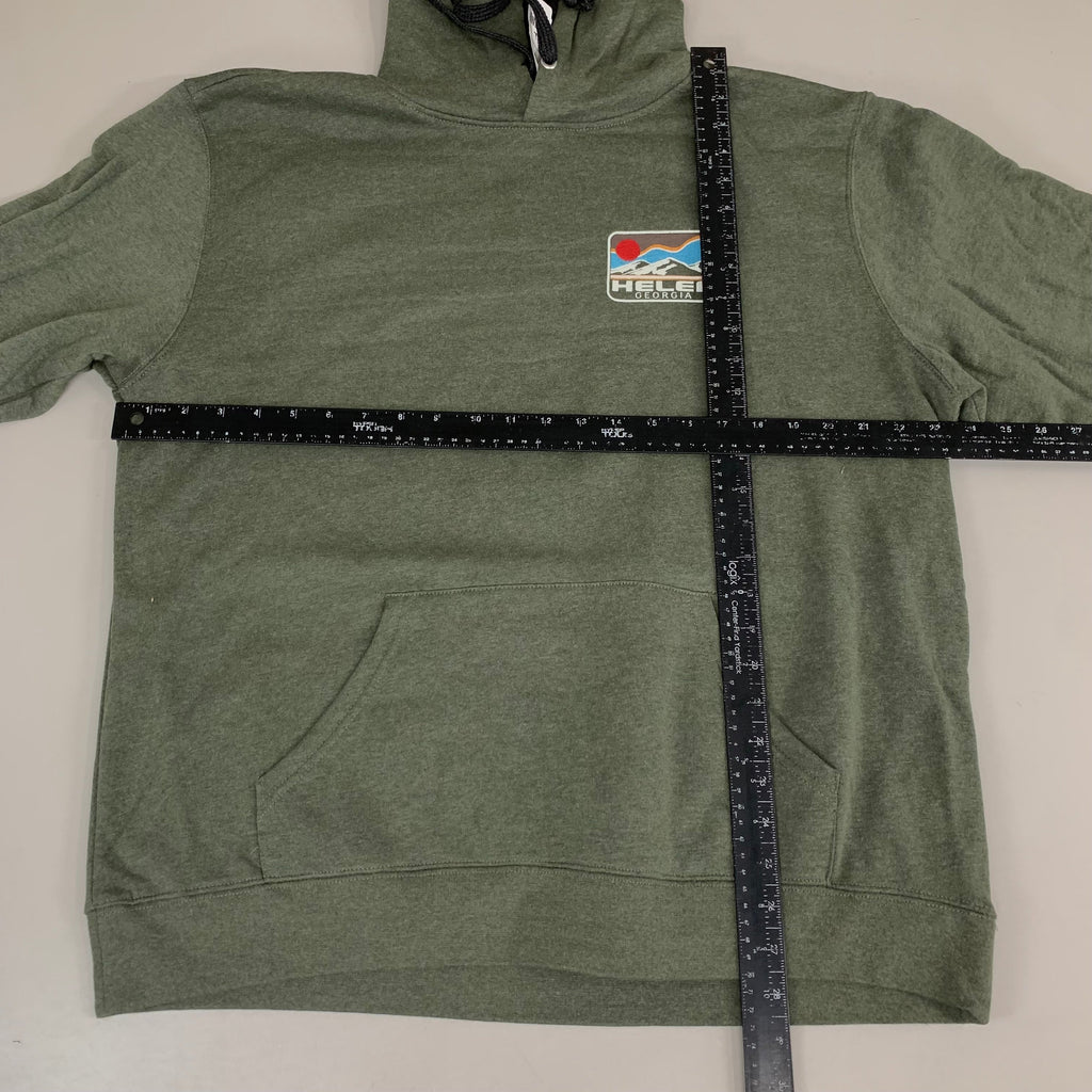 LONEROCK Helen Georgia Tie Hoodie Sz Large Green