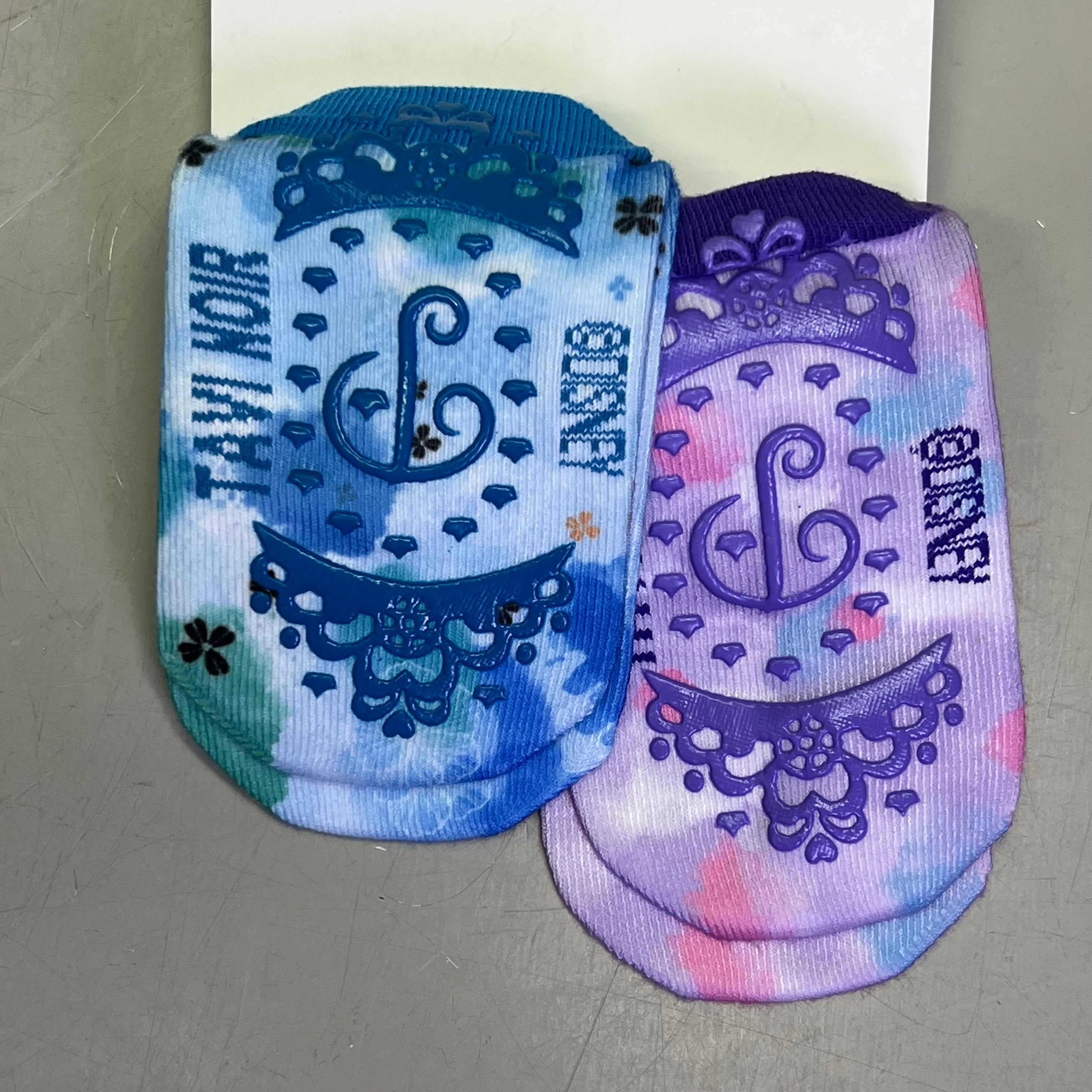 ZA@ TAVI NOIR (2 PACK, 2 PAIR EACH) Disney Princess Grip Socks Kids 2-4 Yrs Sz SM