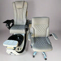SNE Dolphin Pedicure Spa Tub Light Grey 2024 model SNE 201 W/ Rolling Chair