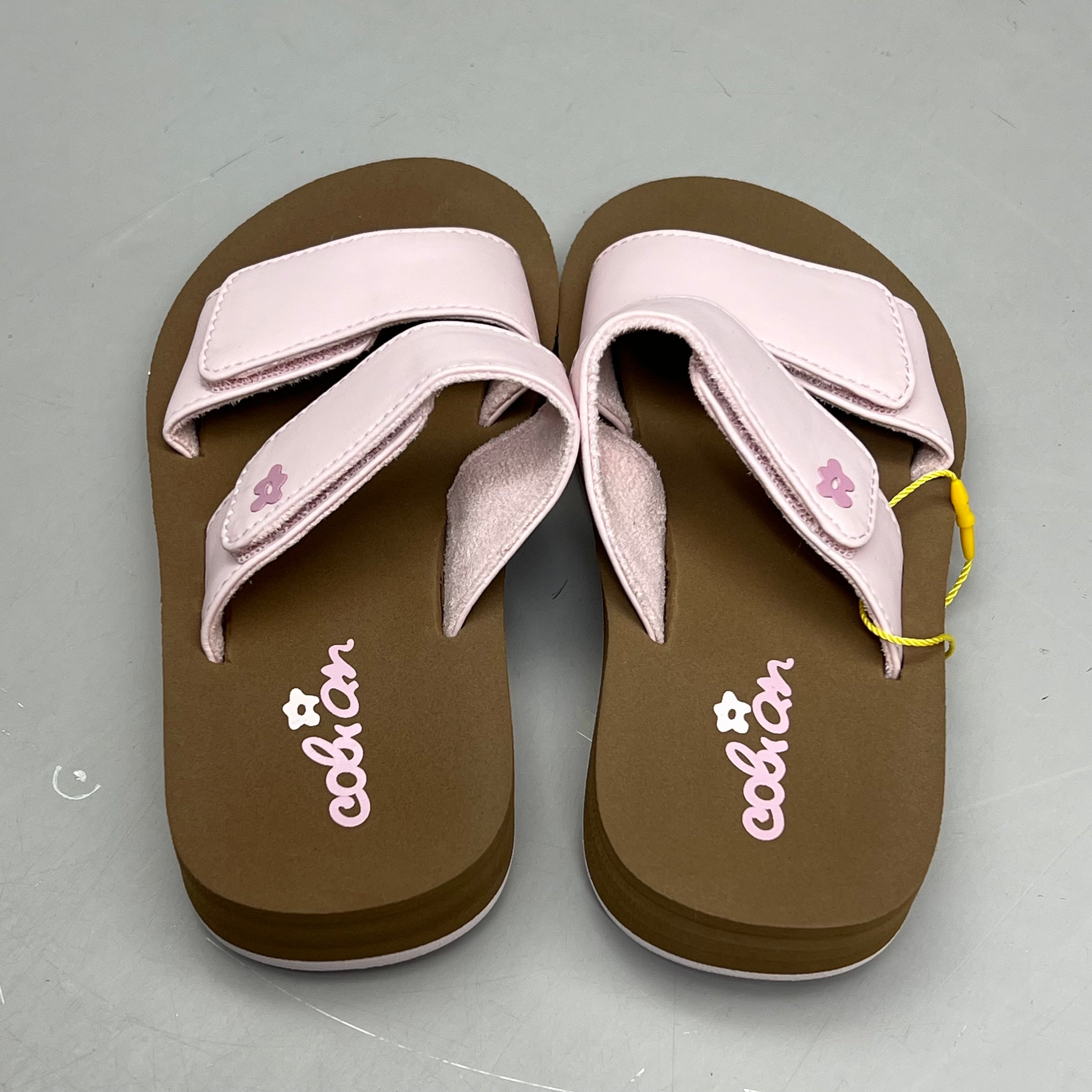COBIAN Lil' Dana Strap Flower Sandals Kid's Sz 4/5 Pink LDA24-650-4/5
