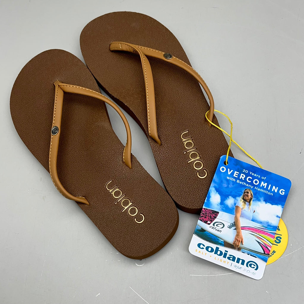 COBIAN Nia's Bounce 2 Synthetic Leather Sandals Women's Sz 10, EU 41 Tan NIA25-230-10