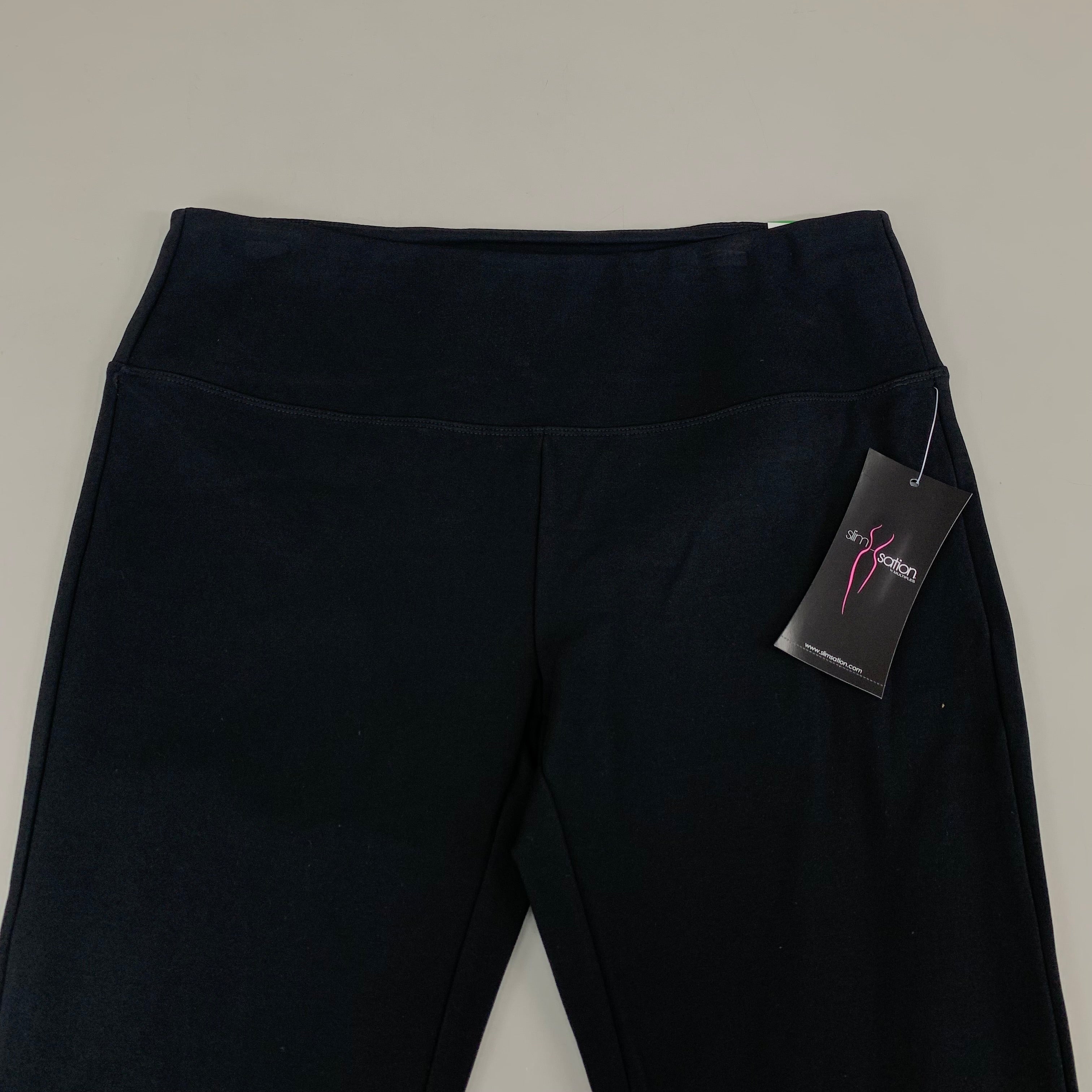MULTIPLES Legging Petite Women's Sz L Black M9031P