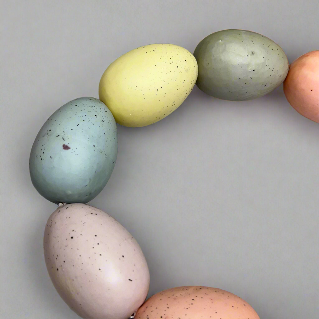 GERSON Easter Egg Garland Decoration 5' Pastel Multicolor 2709760