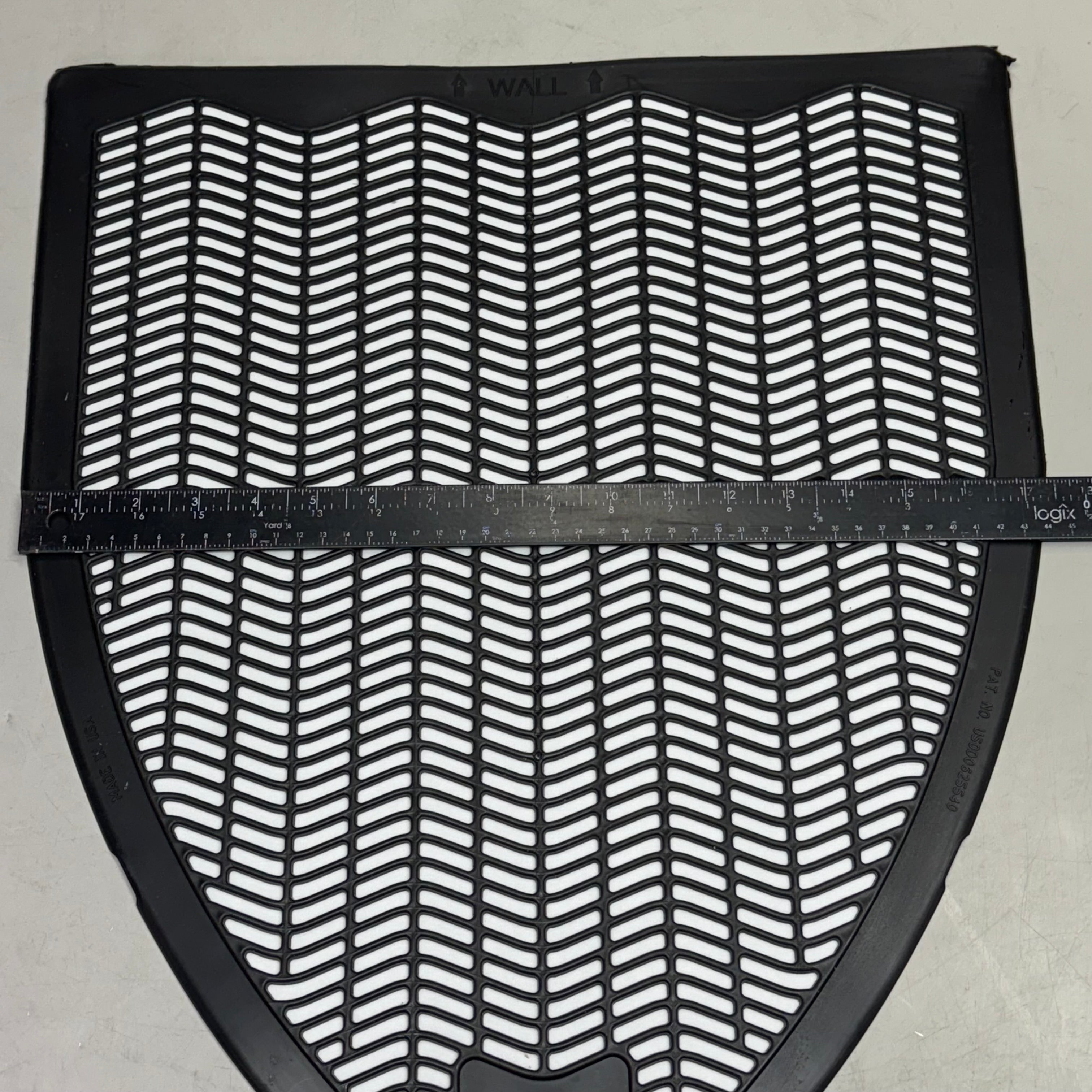 COASTWIDE PROFESSIONAL (6 Pcs) Urinal Floor Mat 20" x 17.5" Black