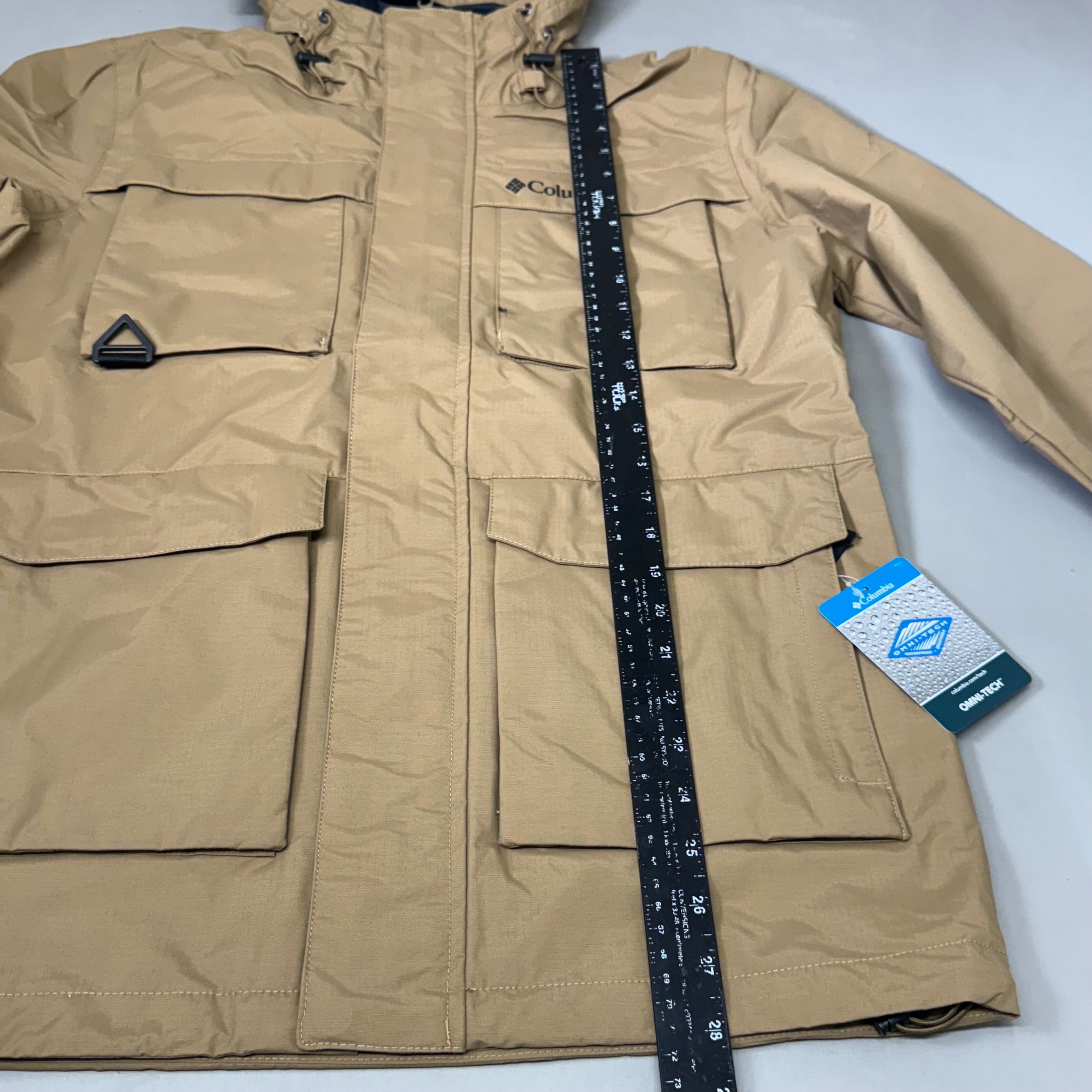 COLUMBIA Waterproof Breathable Landroamer Jacket Men's Sz S Delta WM2778-257