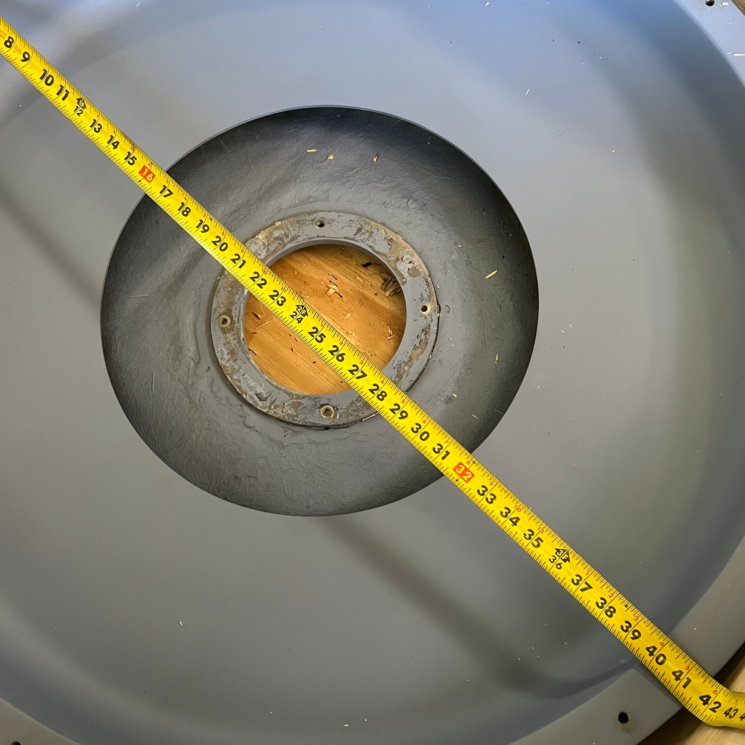 KOMATSU Housing a Inlet Sz 41.5" D x 8.5" H, Grey 58F-43-03260