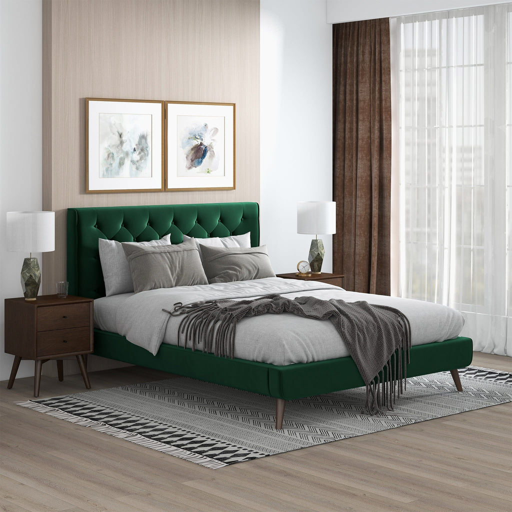 Dillon - Mid-Century Modern Platform Bed