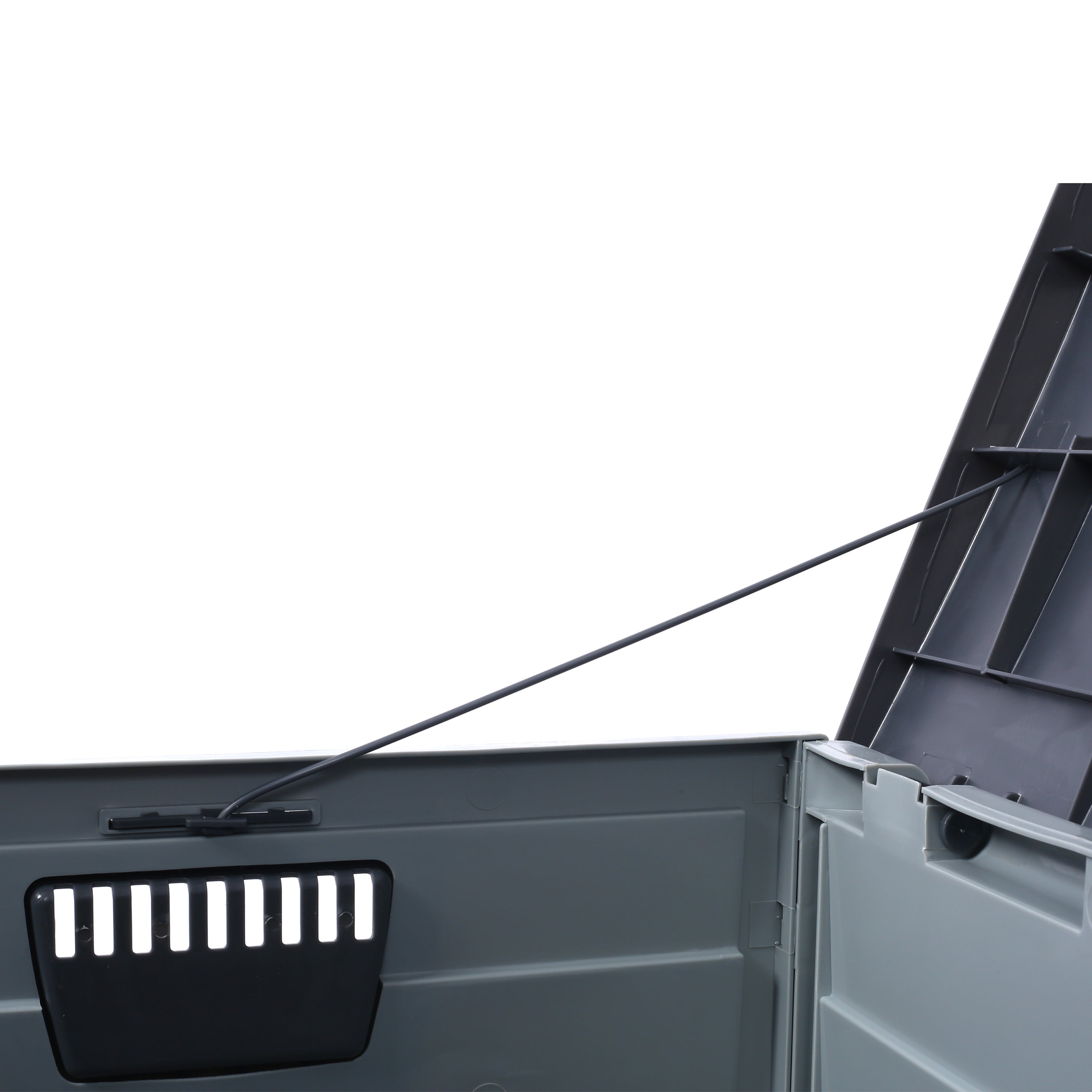 All Weather UV Pool Deck Box Storage Shed Bin with Wheels