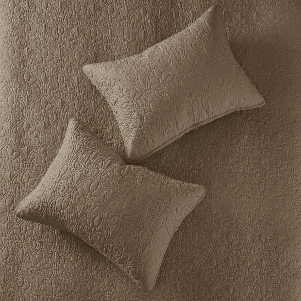 Reversible Quilt Set Mocha Full/Queen
