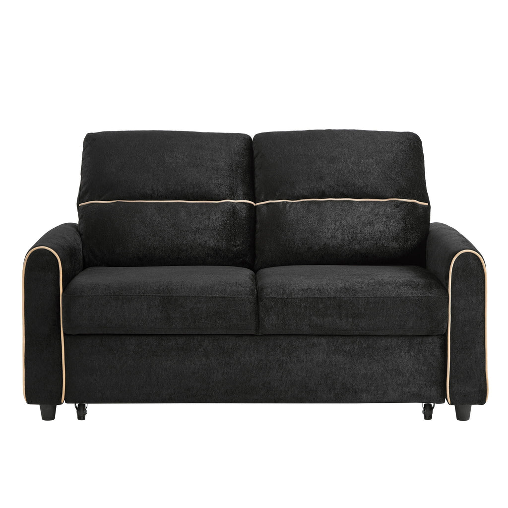 Pull Out Sofa Bed With Adjustable Backrest And USB Charging Ports