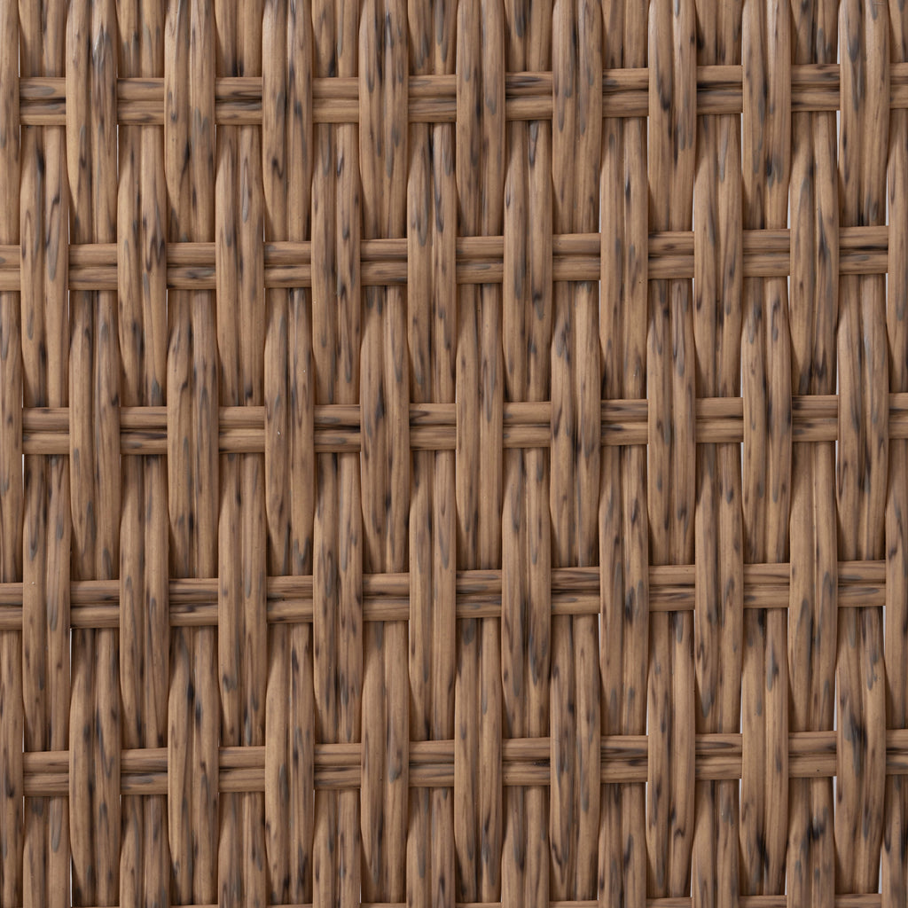 New Comming Outdoor Brown PE Wicker Sofa Set - 2 Pieces with Grey Cushions