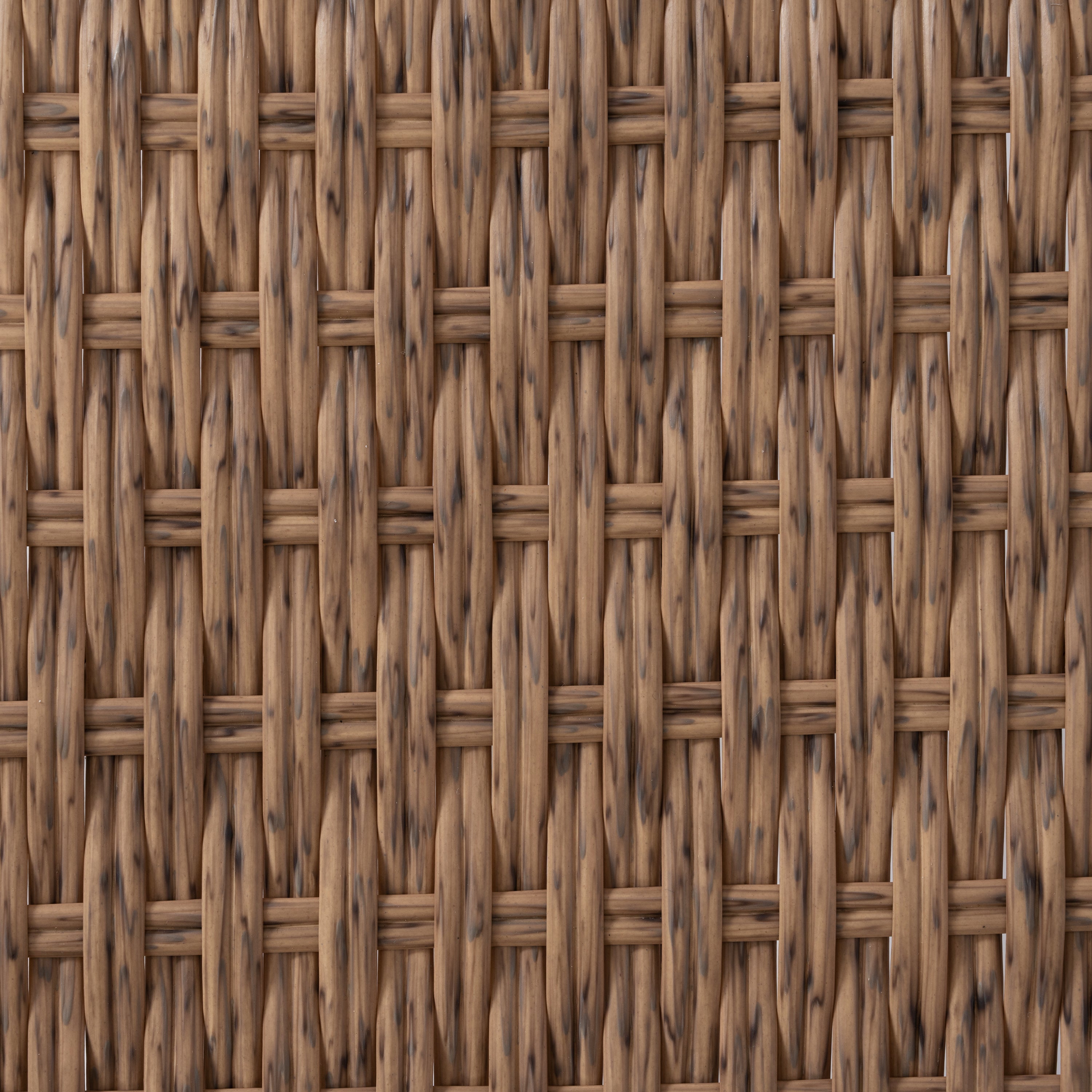 New Comming Outdoor Brown PE Wicker Sofa Set - 2 Pieces with Grey Cushions