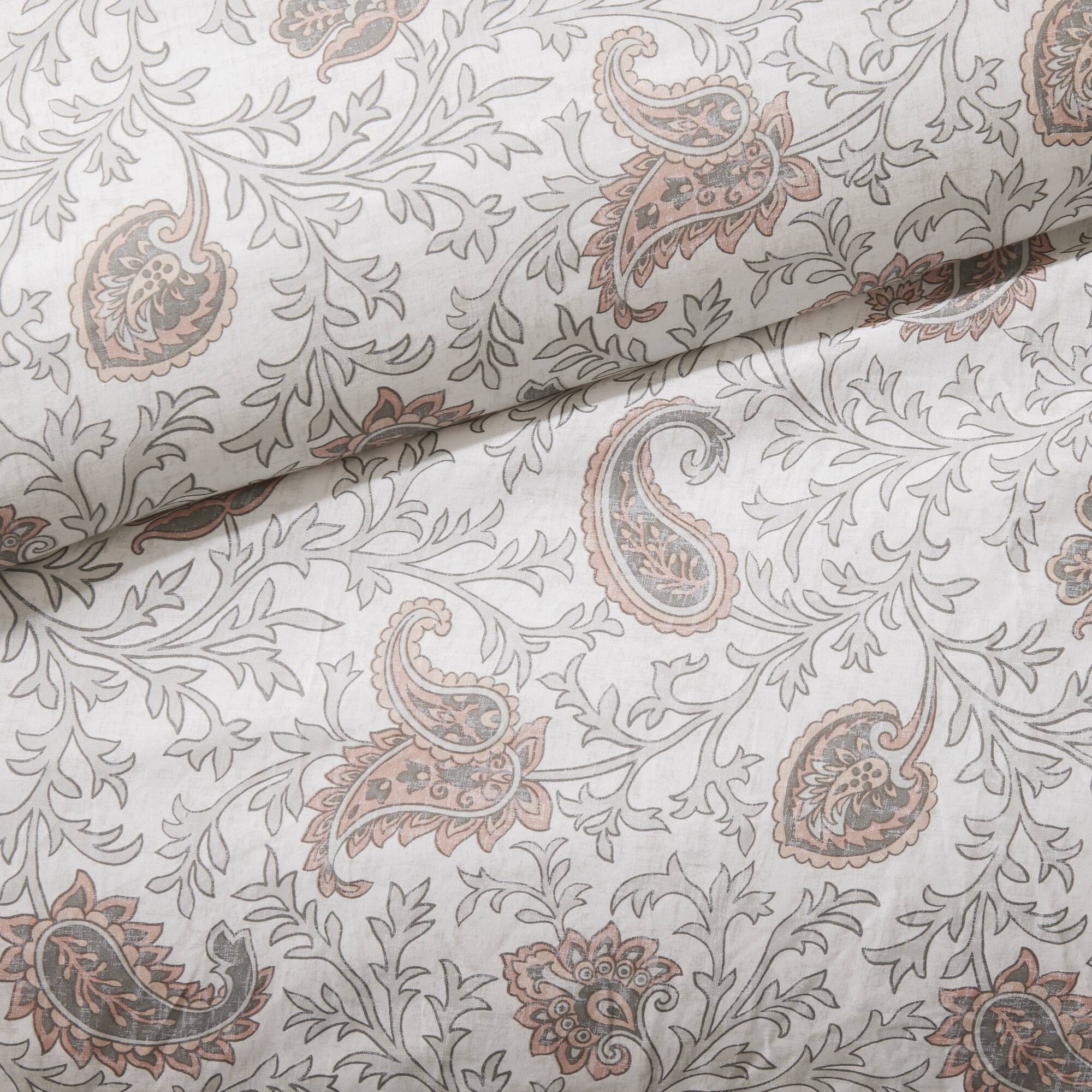 9 Piece Cotton Percale Comforter Set Blush