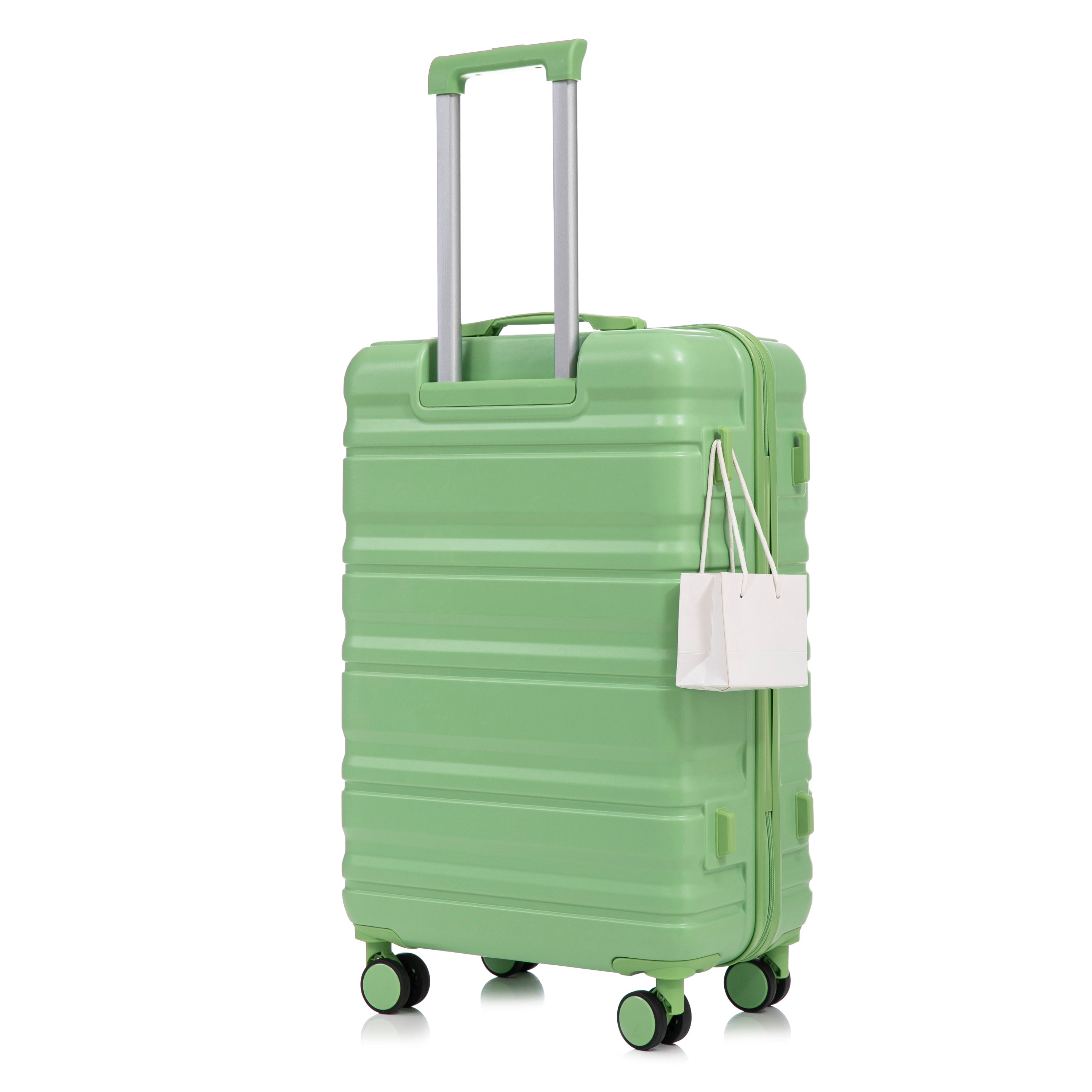 HIFINE Tourist 3-Piece Spinner Wheel Luggage Set in Green