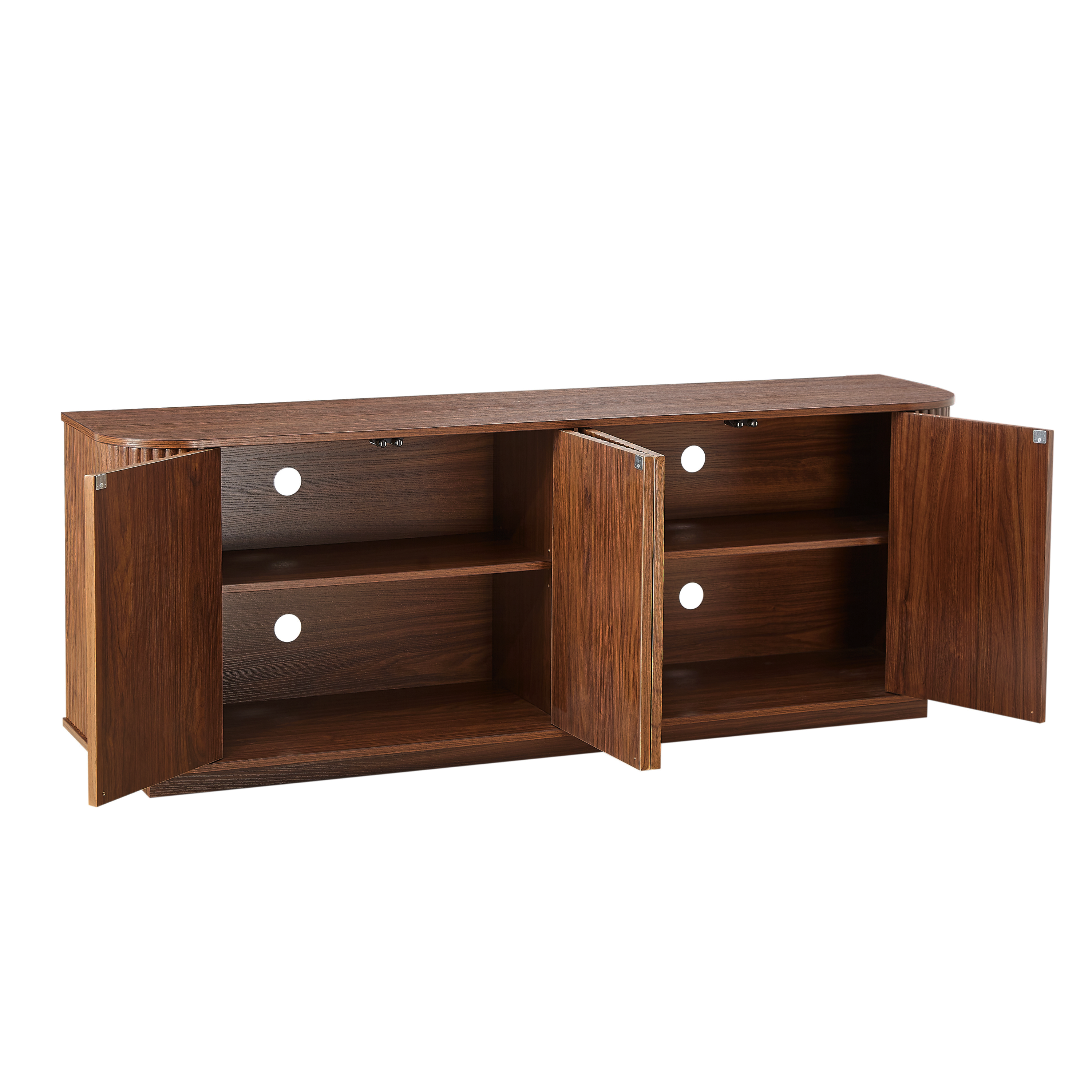 Sideboard Storage Cabinet TV Stand with Wave Pattern