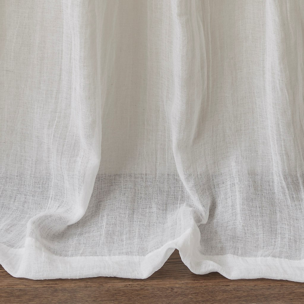 Solid Crushed Curtain Panel Pair (2 Pcs Window Panels)