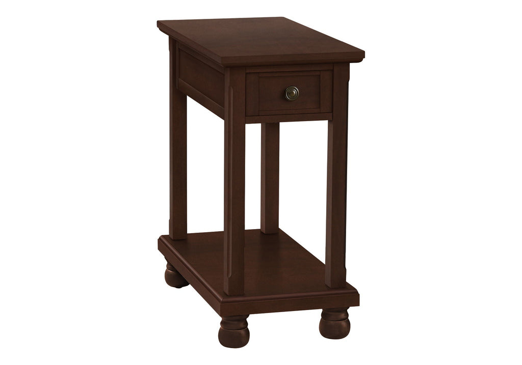Accent End Table with Storage Drawer in Espresso Finish