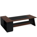 L-Shaped Executive Desk With File Cabinet & Drawers, Large Home Office Computer Workstation