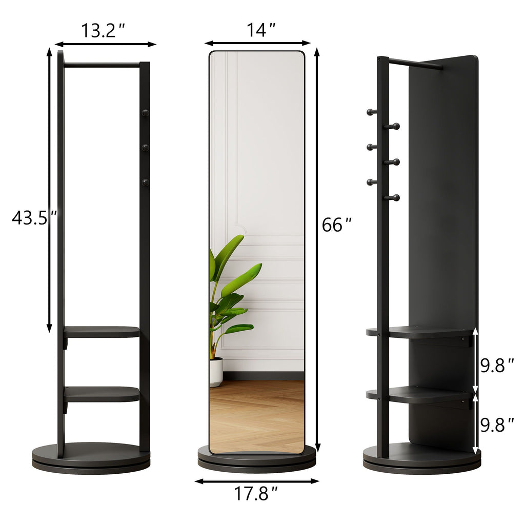 3 In 1 Multifunctional Full-Length Clothing Mirror