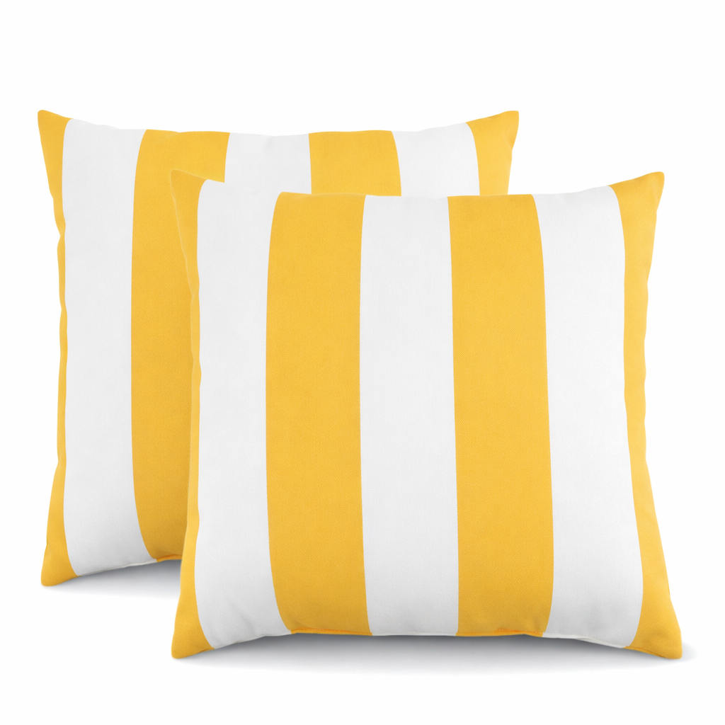 2 Pack Outdoor Throw Pillows Waterproof & Fade-Resistant