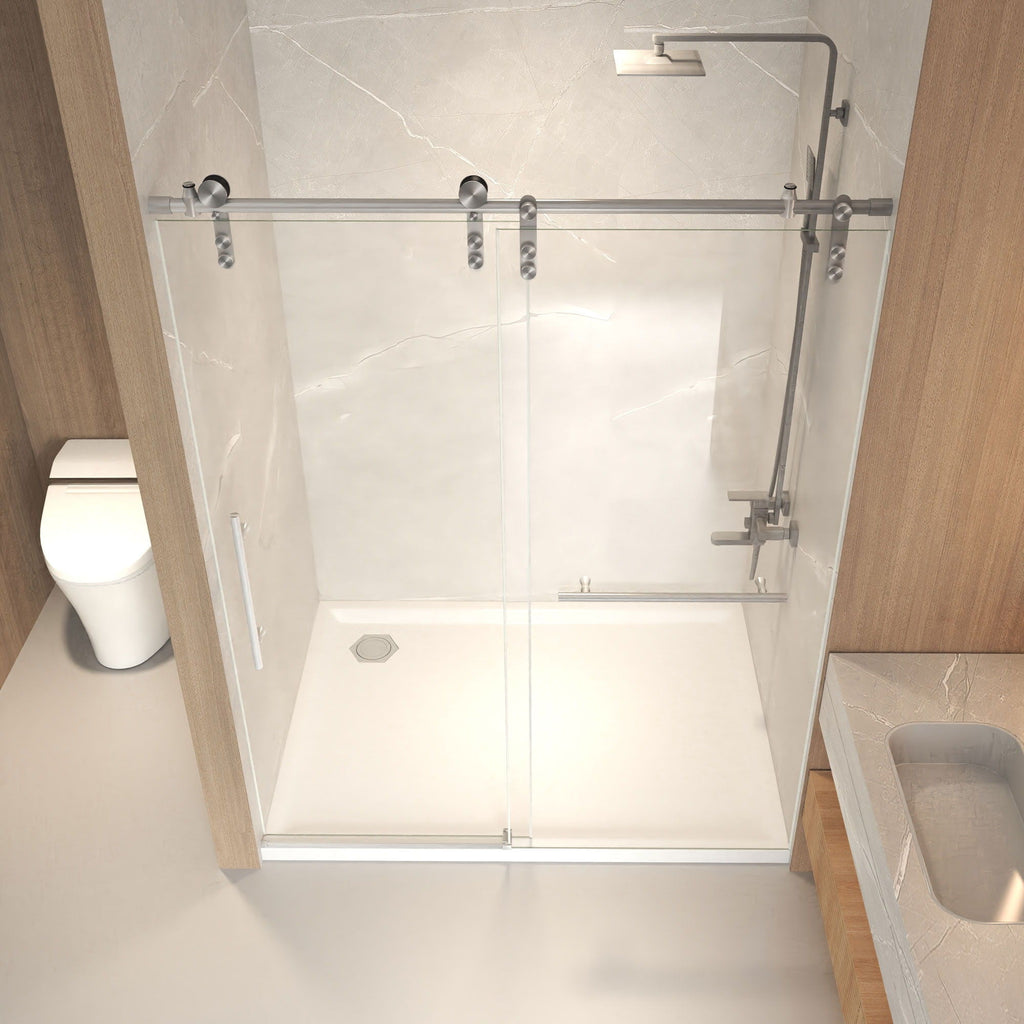 Frameless Sliding Bathtub Door With Frame