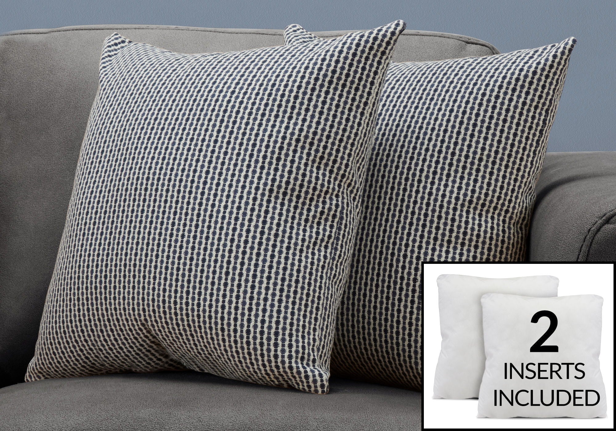 8th Street Square Decorative Throw Pillows with Insert