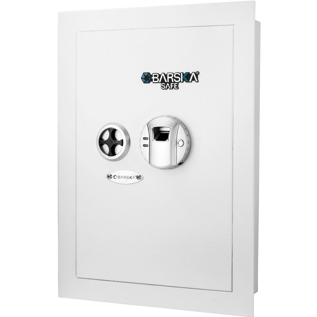 Biometric Wall Safe - White