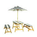Naturally Playful Kids Picnic Table with Umbrella