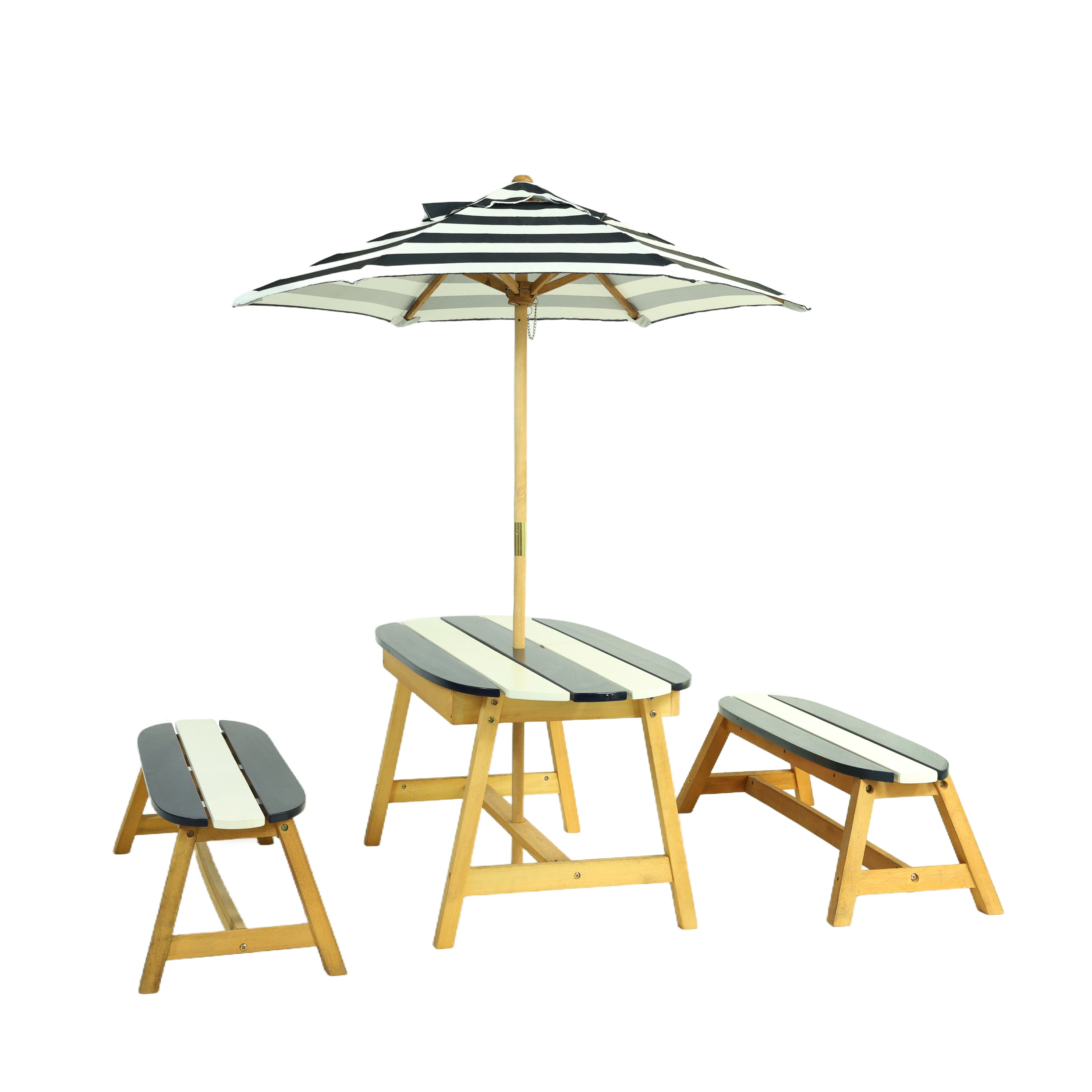 Naturally Playful Kids Picnic Table with Umbrella