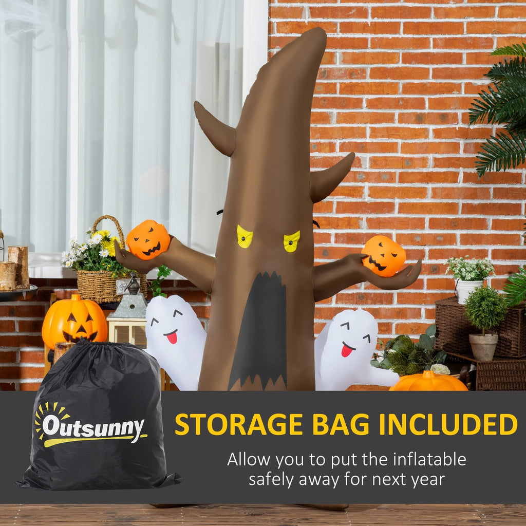 5FT Illuminated Inflatable Halloween Ghost Tree