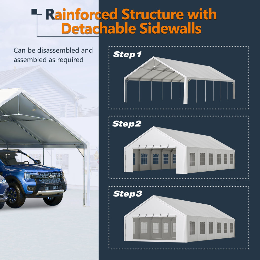 20x40FT Party Tent Heavy Duty, Large Wedding Event Shelters