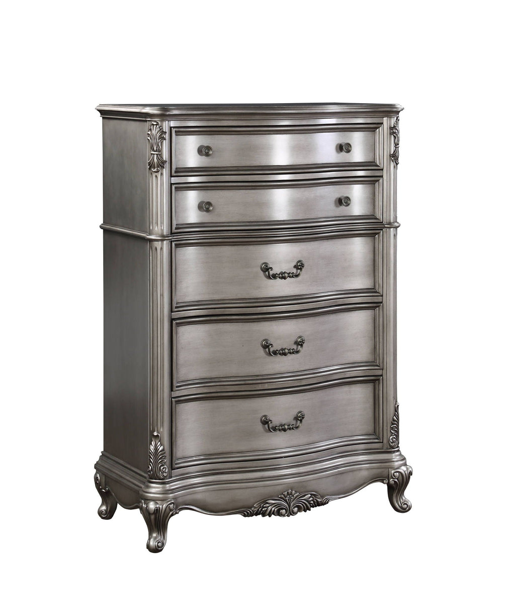 Ariadne Chest in Antique Silver