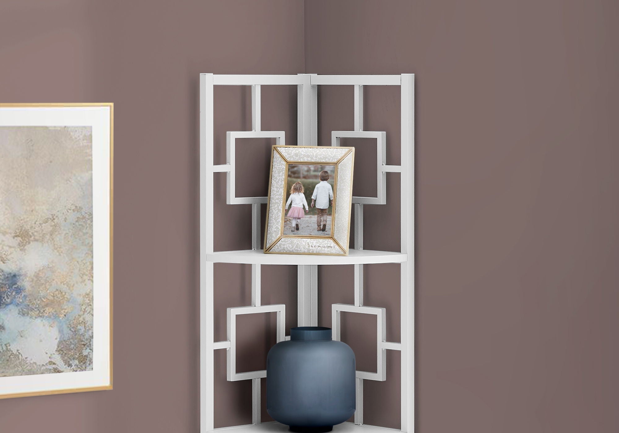 4 Tier Corner Bookshelf - Contemporary & Modern