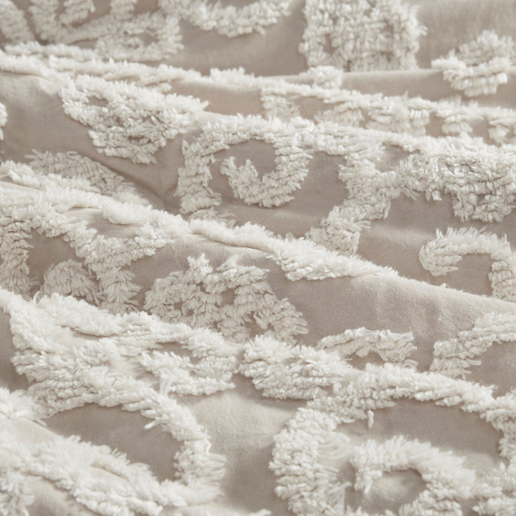 Cotton Comforter Mini Set Taupe King