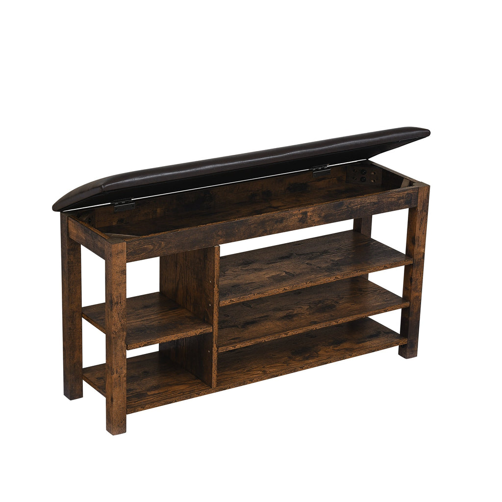 Height-Adjustable Shoe-Changing Bench