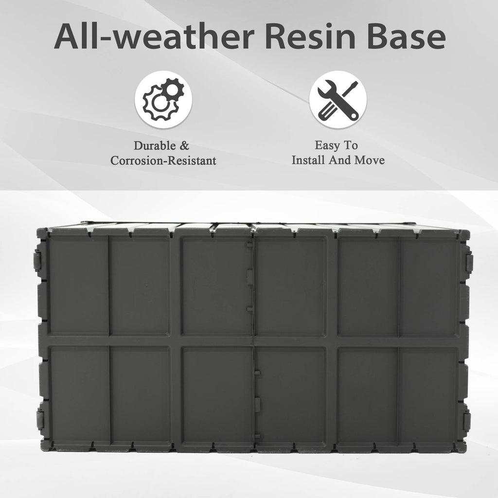 150 Gallon Outdoor Storage Deck Box Waterproof