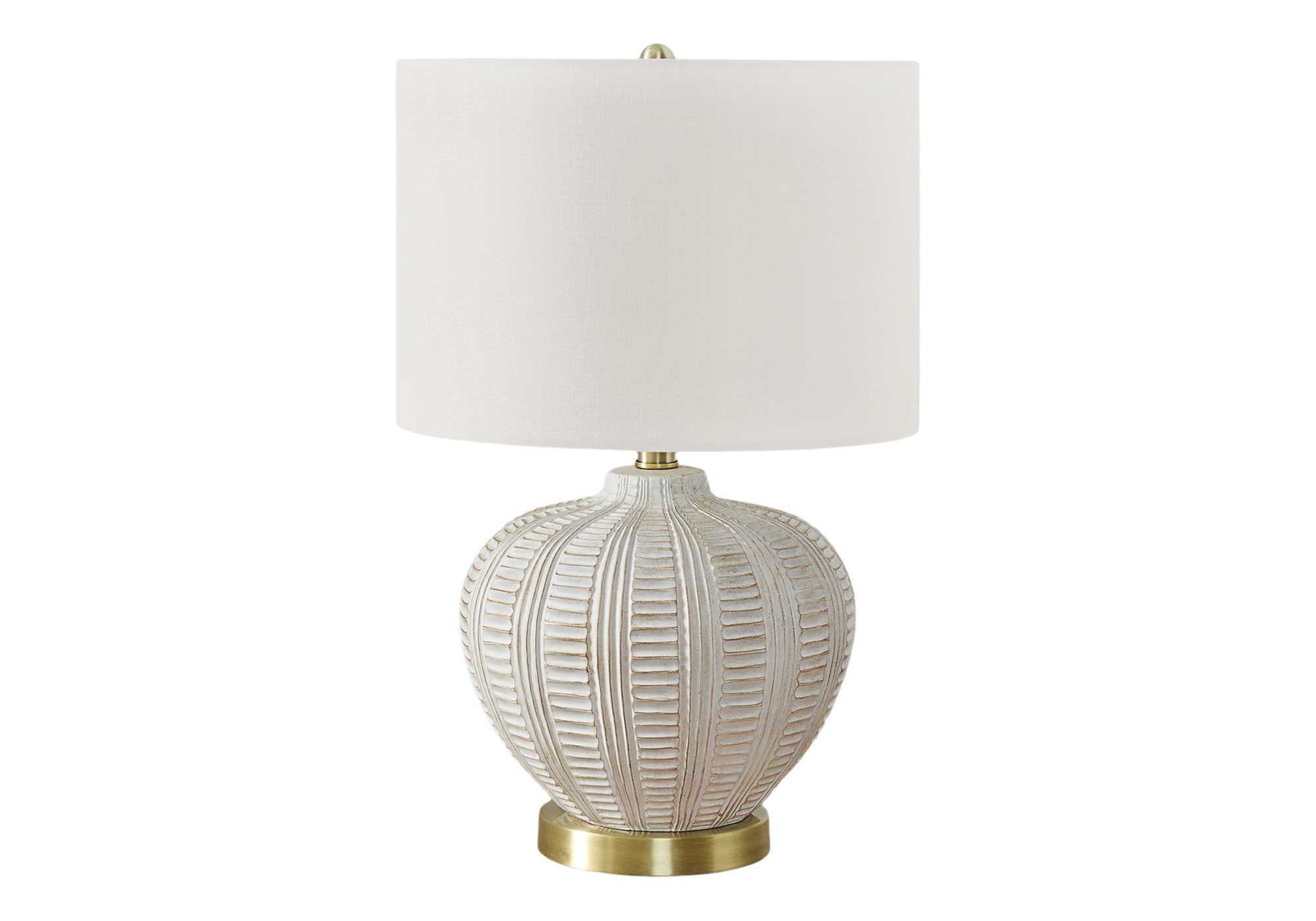 Transitional Lighting Table Lamp in Cream Resin