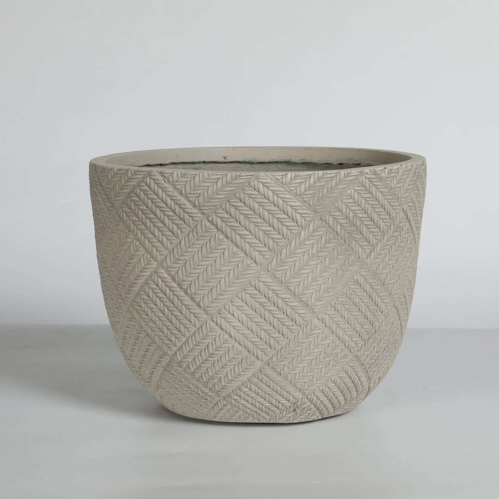 Round Concrete Planter Set of 2