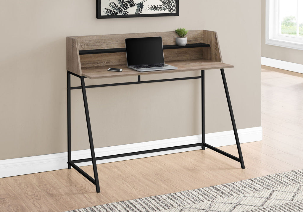 Computer Desk for Home Office Laptop with Storage Shelves, Contemporary & Modern
