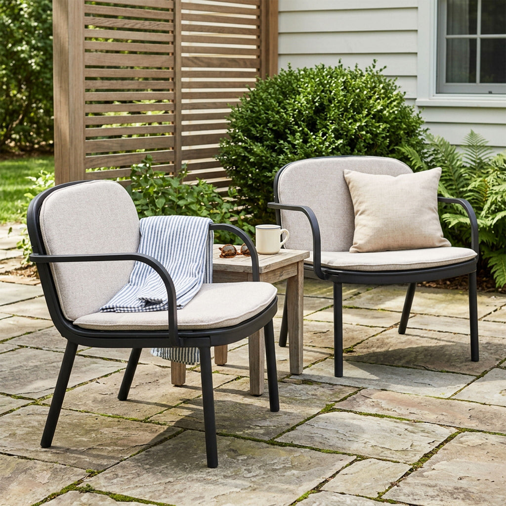 Luna Outdoor Club Chair Set of 2