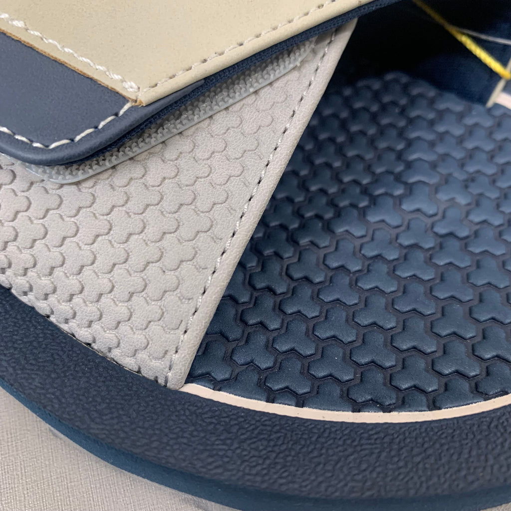 COBIAN DRT Synthetic Leather Strap Slide Sandals Men's Sz 11, 44 EU Navy DRS24-410-11
