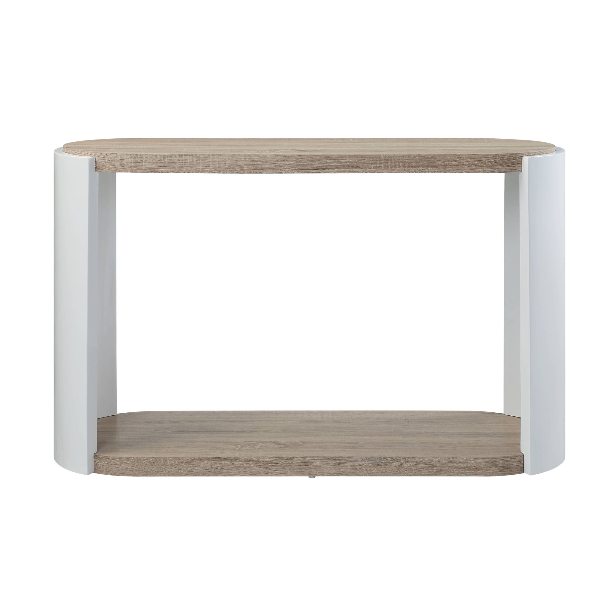 Zoma High Gloss Sofa Table - Oak / White