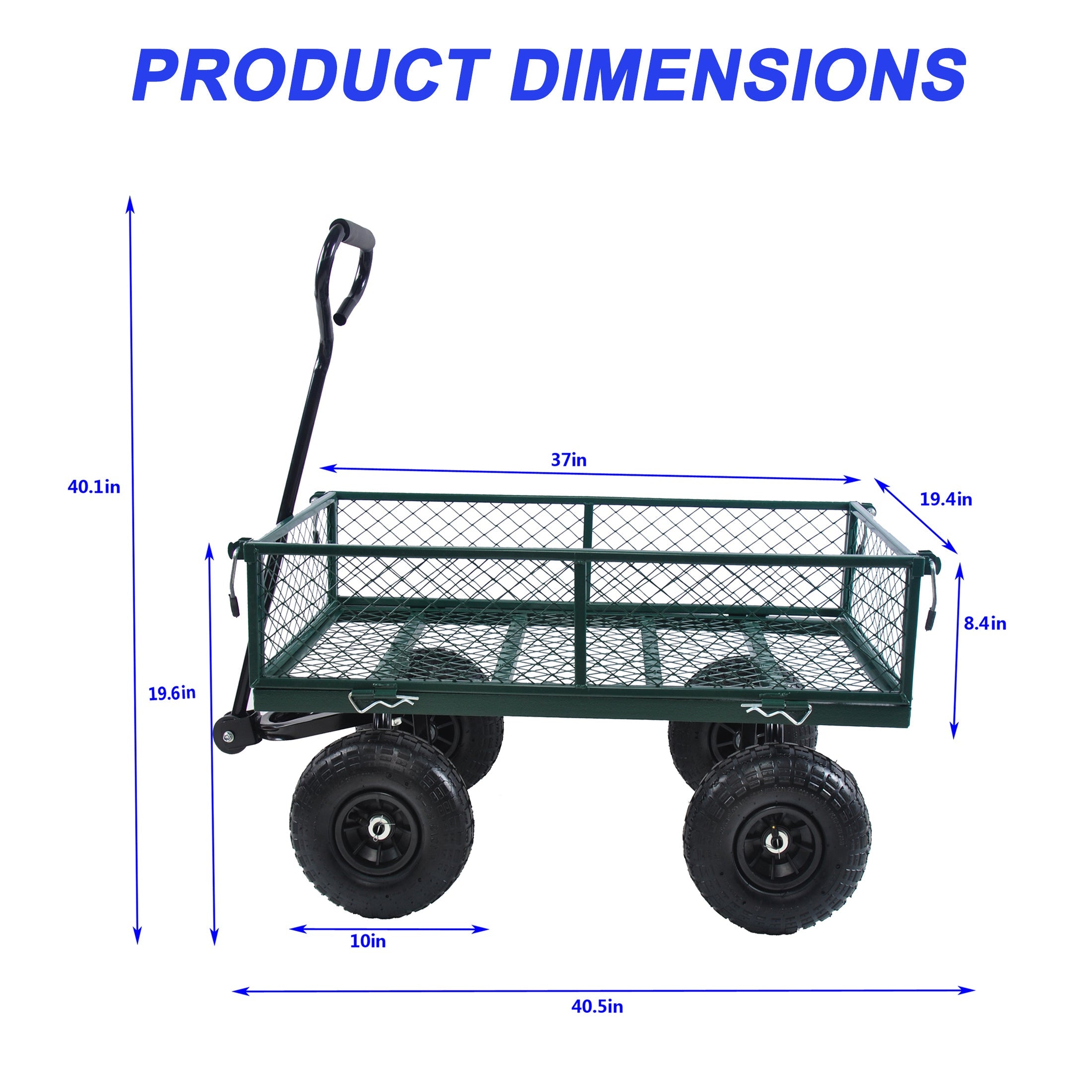Wagon Cart Garden Cart Trucks in Green