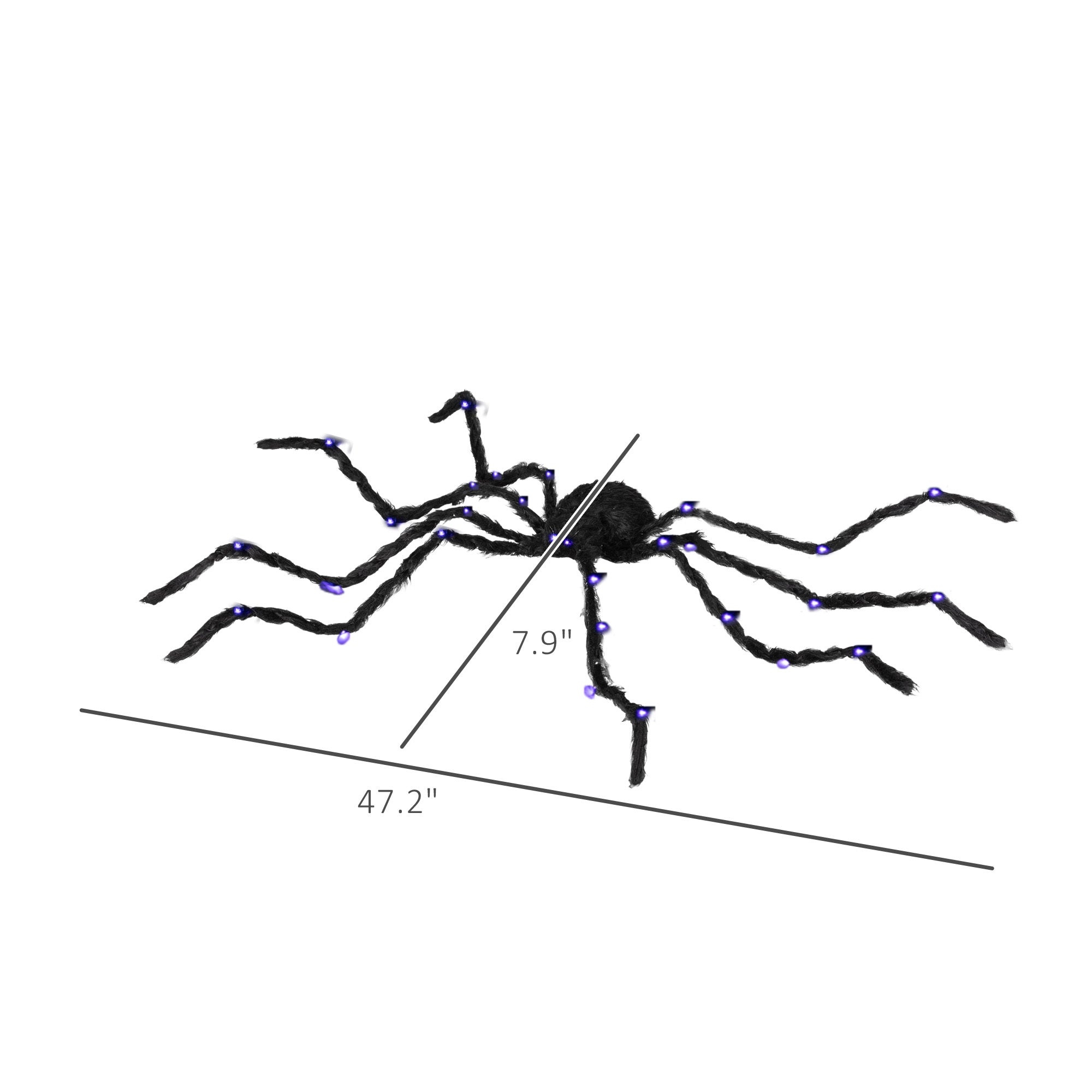 3.25' Illuminated Arachnid Halloween Accent