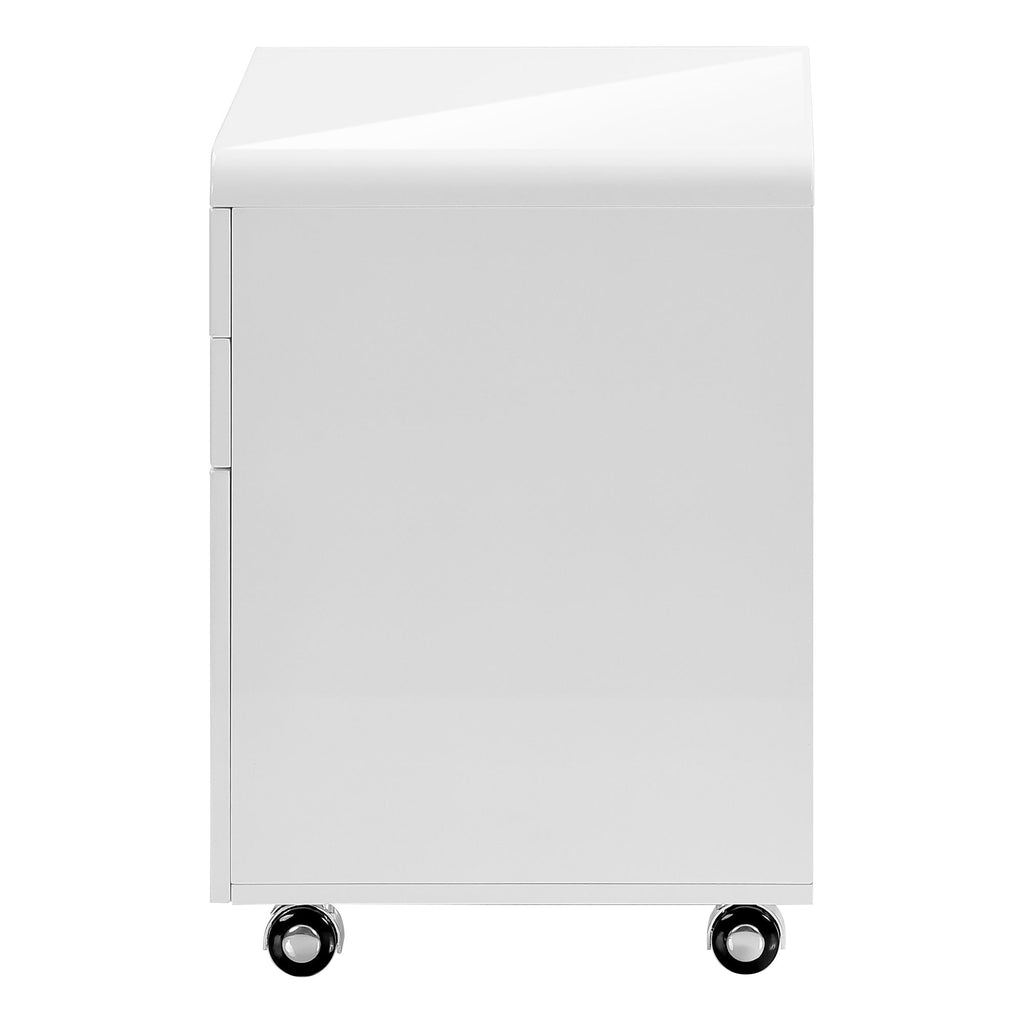File Cabinet Rolling Mobile Storage Drawers Printer Stand - White