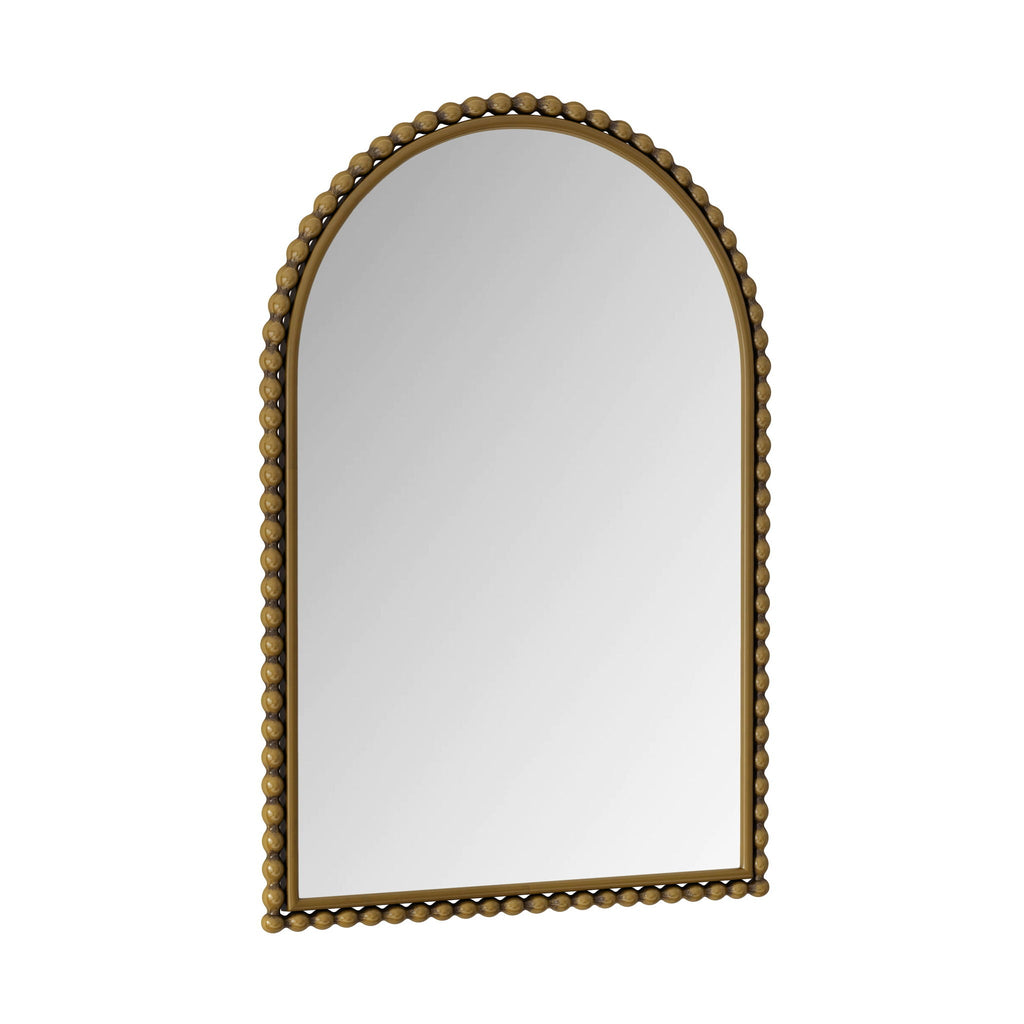 Vintage Iron Art Arch Mirror, Wall Hanging Or Table Display