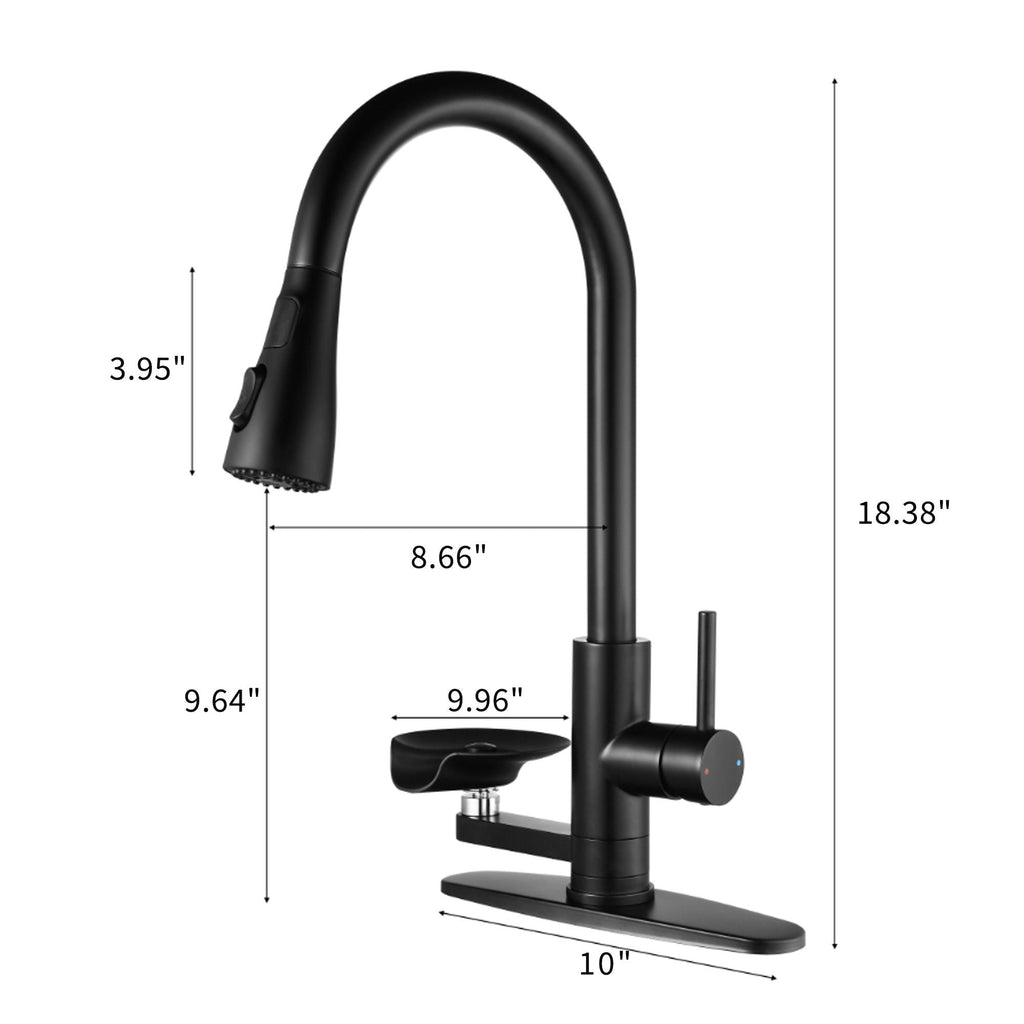 3-In-1 Kitchen Faucet with LED Temperature Display